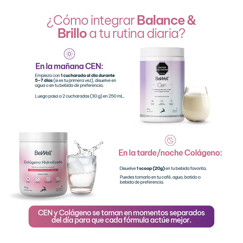 Combo Balance & Brillo: CEN + Colágeno Hidrolizado